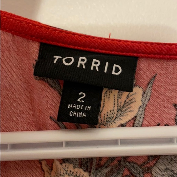 Burnt Orange Floral Dress - Picture 3 of 3